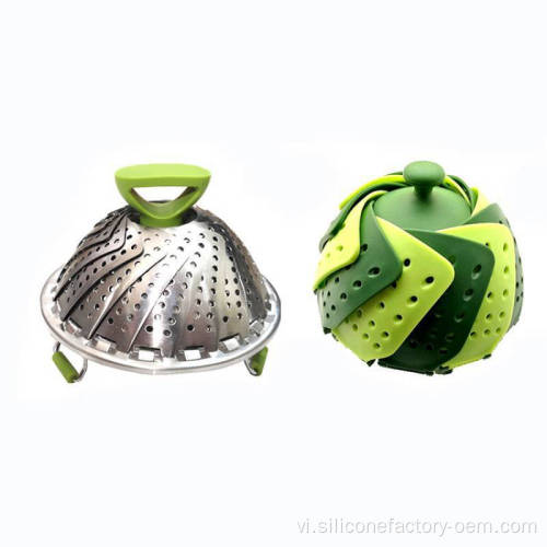 Khay trái cây silicon dễ dàng để làm sạch và có thể gập lại